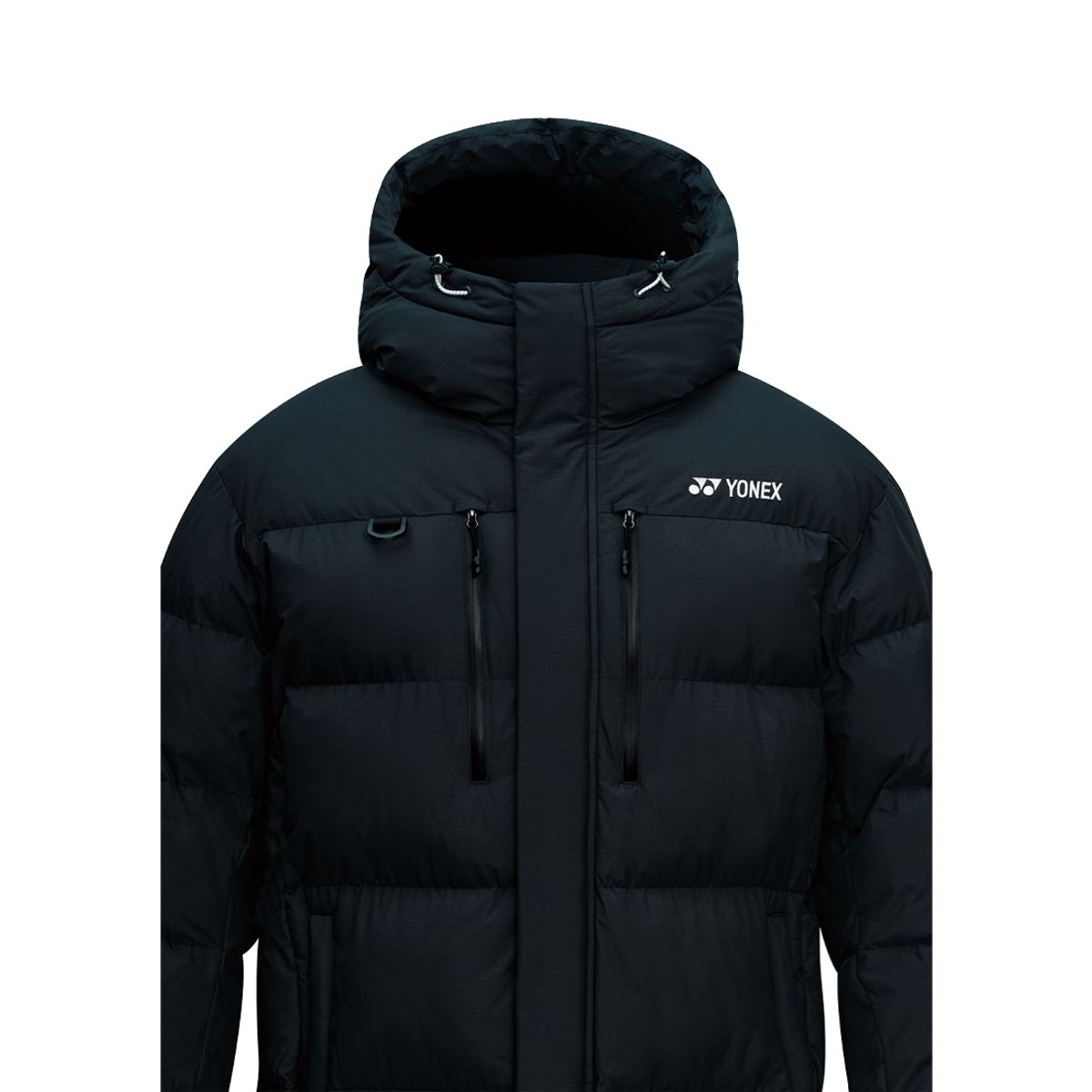 요넥스(YONEX) 253JC001U 블랙 남녀공용 립스탑 롱 패딩 자켓