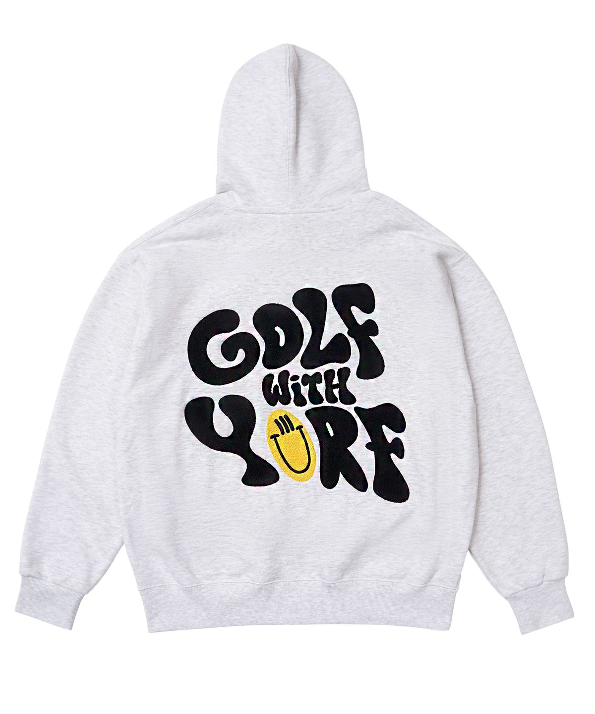 욜프(YORF) YORF HOODIE FRENCH TERRY CHILL WHITE MELANGE