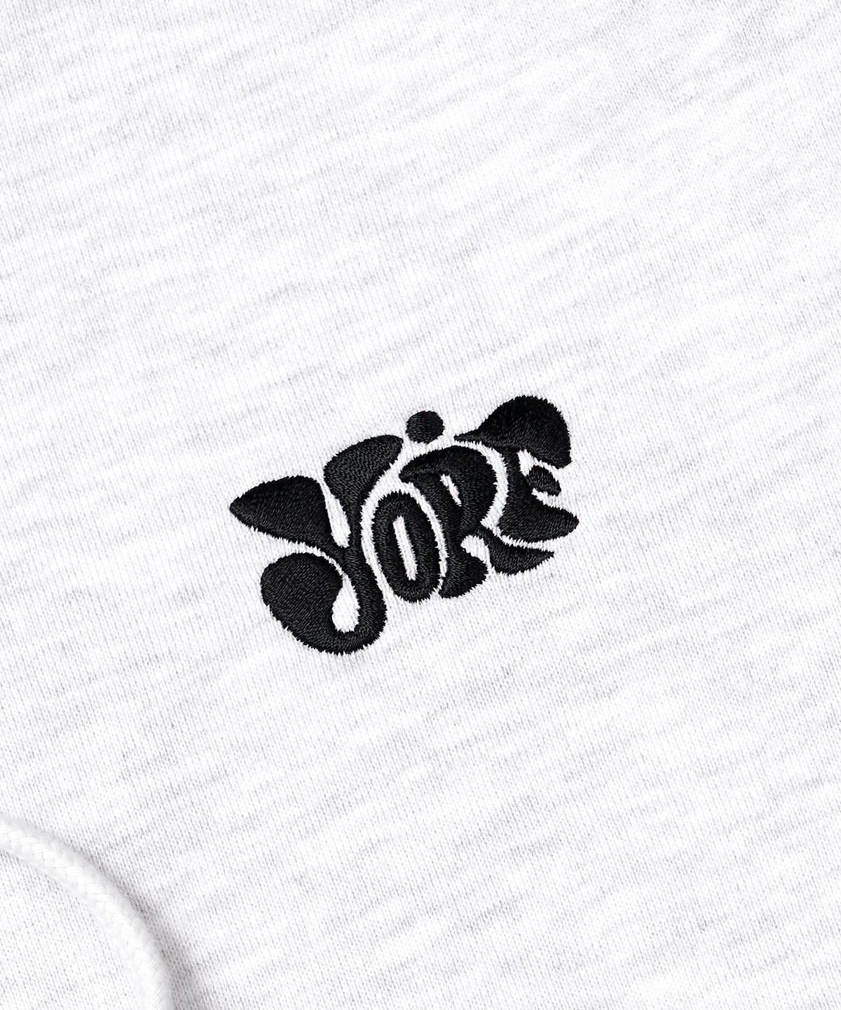 욜프(YORF) YORF HOODIE FRENCH TERRY CHILL WHITE MELANGE
