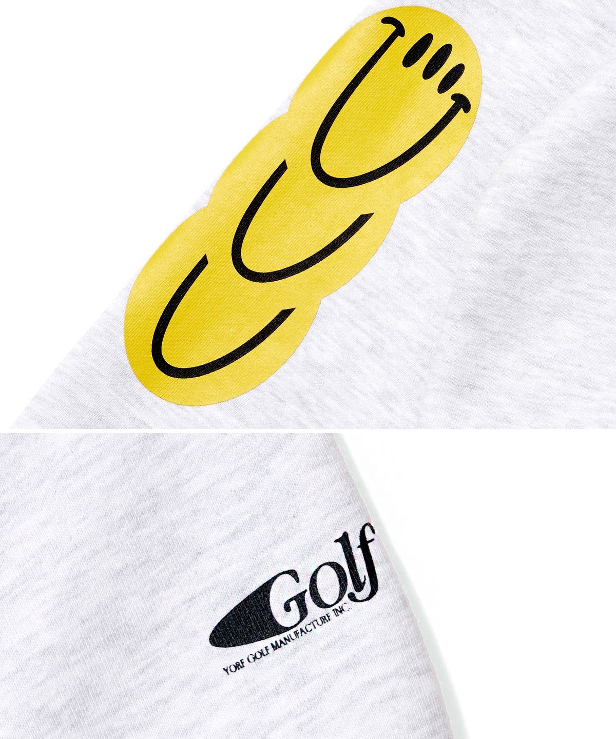 욜프(YORF) YORF HOODIE FRENCH TERRY CHILL WHITE MELANGE