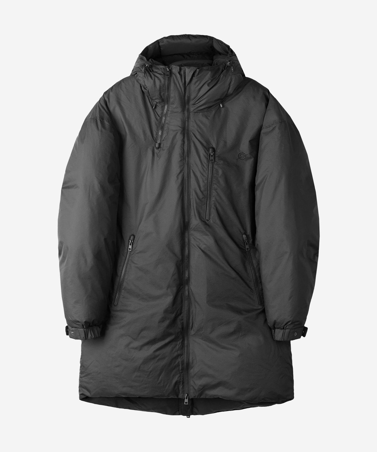 칼라파타르(KALAPATTHAR) MULTI-ZIPUP DUCK DOWN LONG PADDED JACKET - CHARCOAL