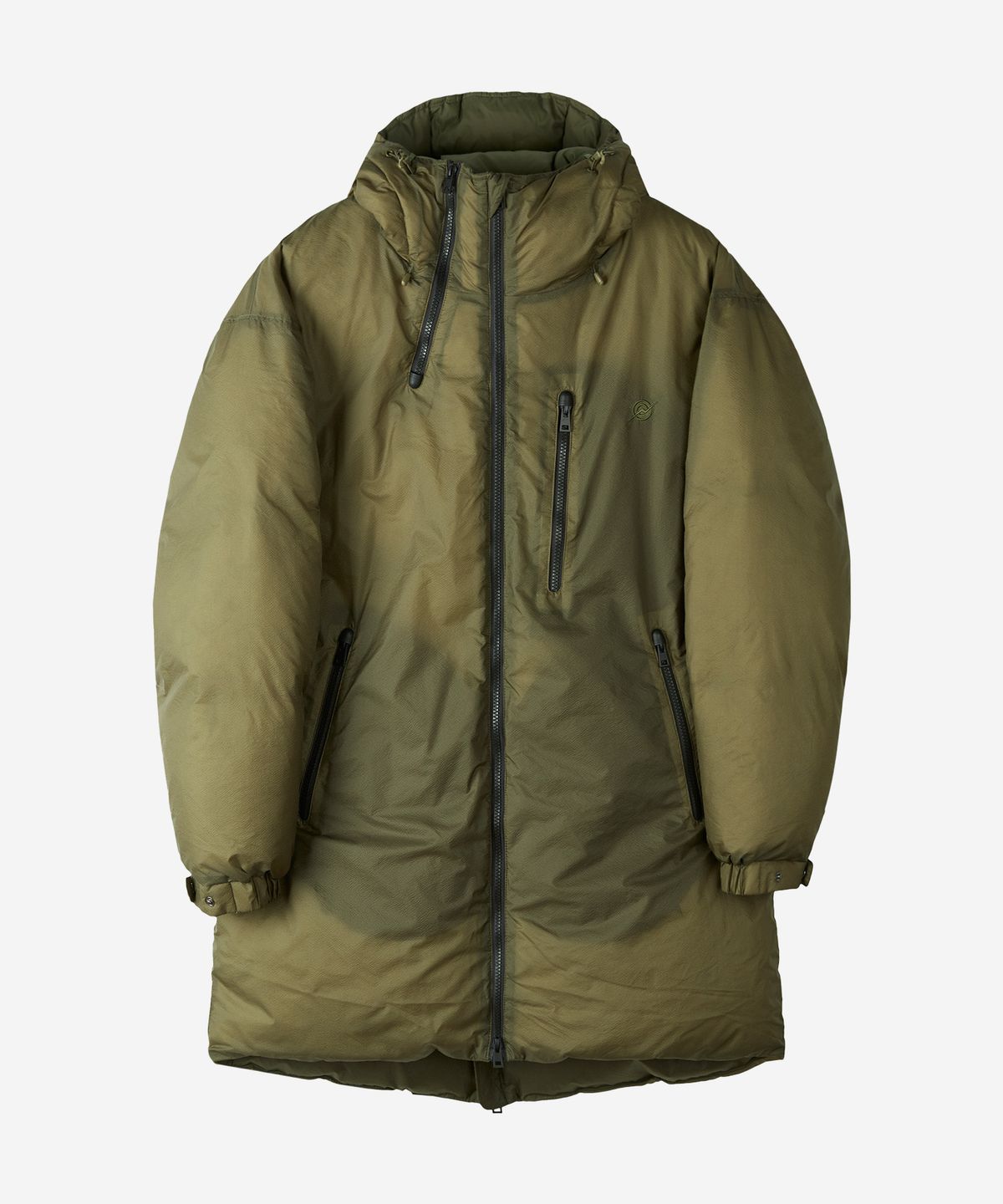 칼라파타르(KALAPATTHAR) MULTI-ZIPUP DUCK DOWN LONG PADDED JACKET - KHAKI