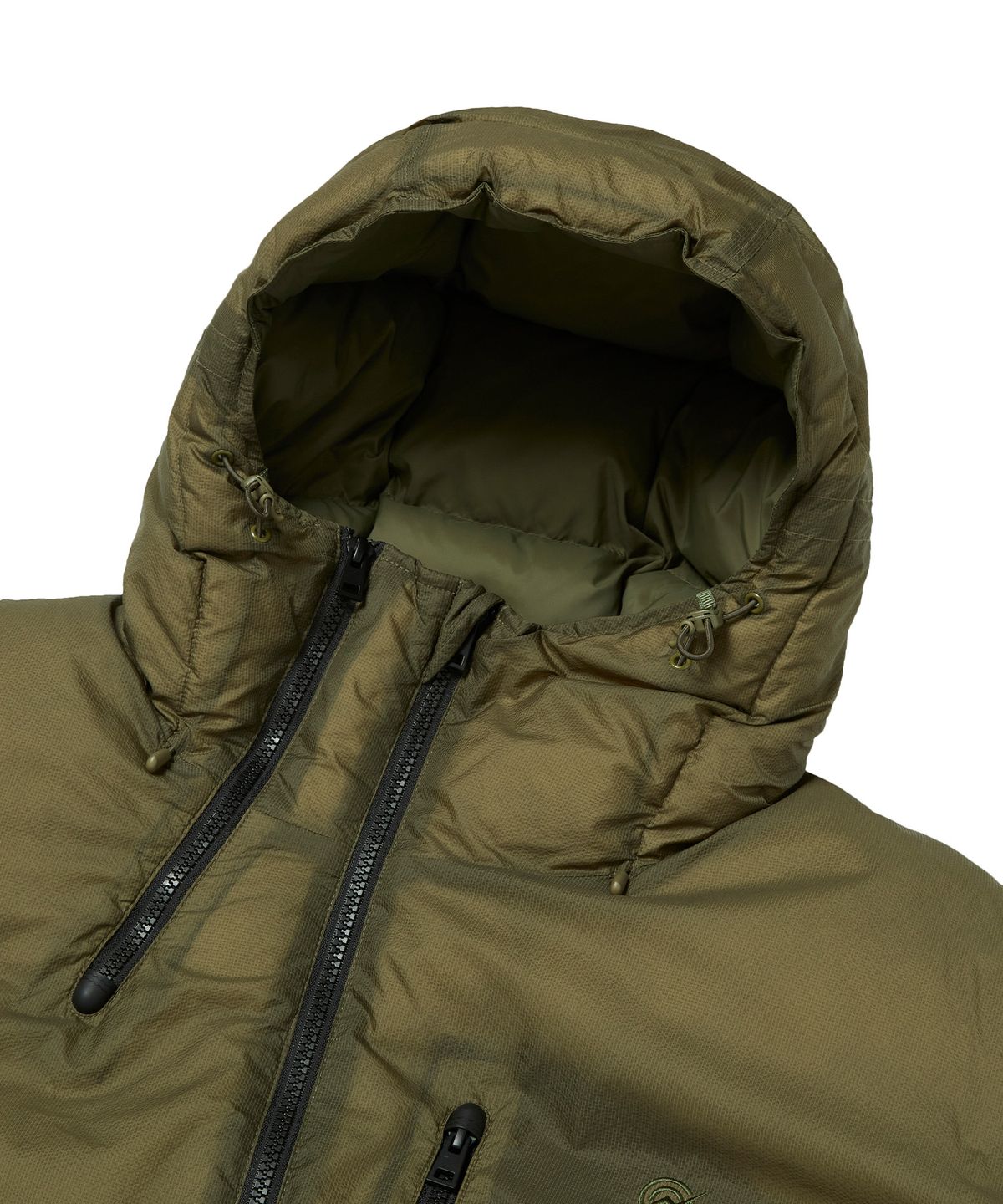 칼라파타르(KALAPATTHAR) MULTI-ZIPUP DUCK DOWN LONG PADDED JACKET - KHAKI