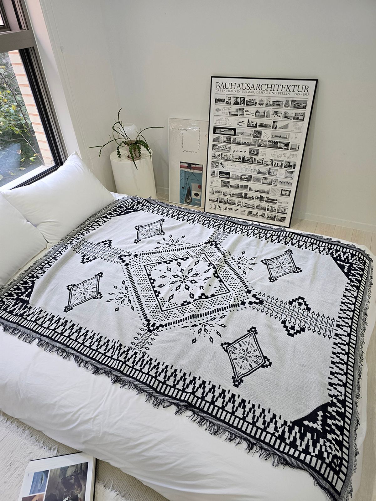 블랑쉬하우스(BLANCHE HOUSE) 반전 빈티지 블랭킷, 감성캠핑, 캠핑담요,빈티지담요