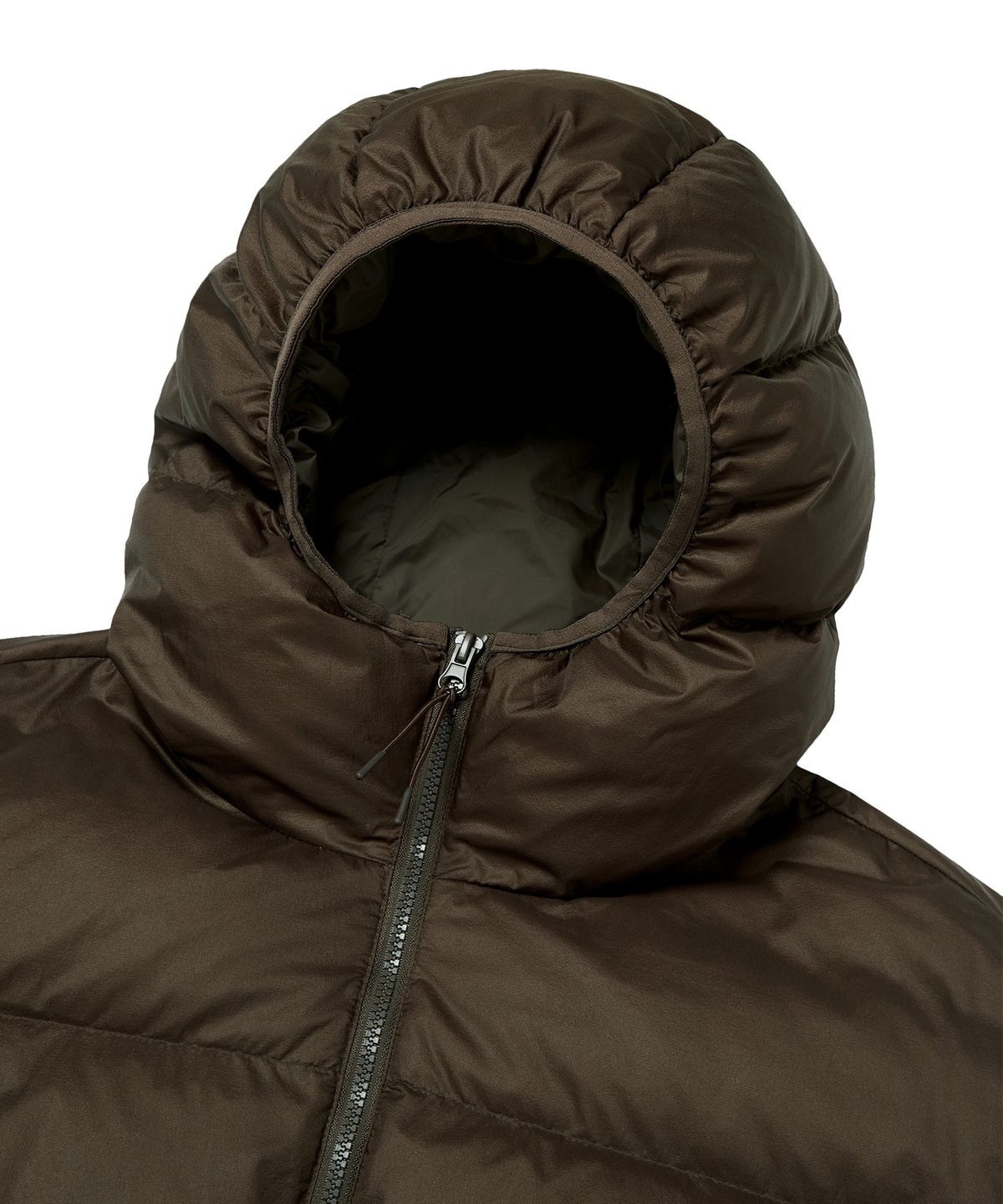 칼라파타르(KALAPATTHAR) POCKET LOGO DUCK DOWN SHORT PADDED JACKET - BROWN