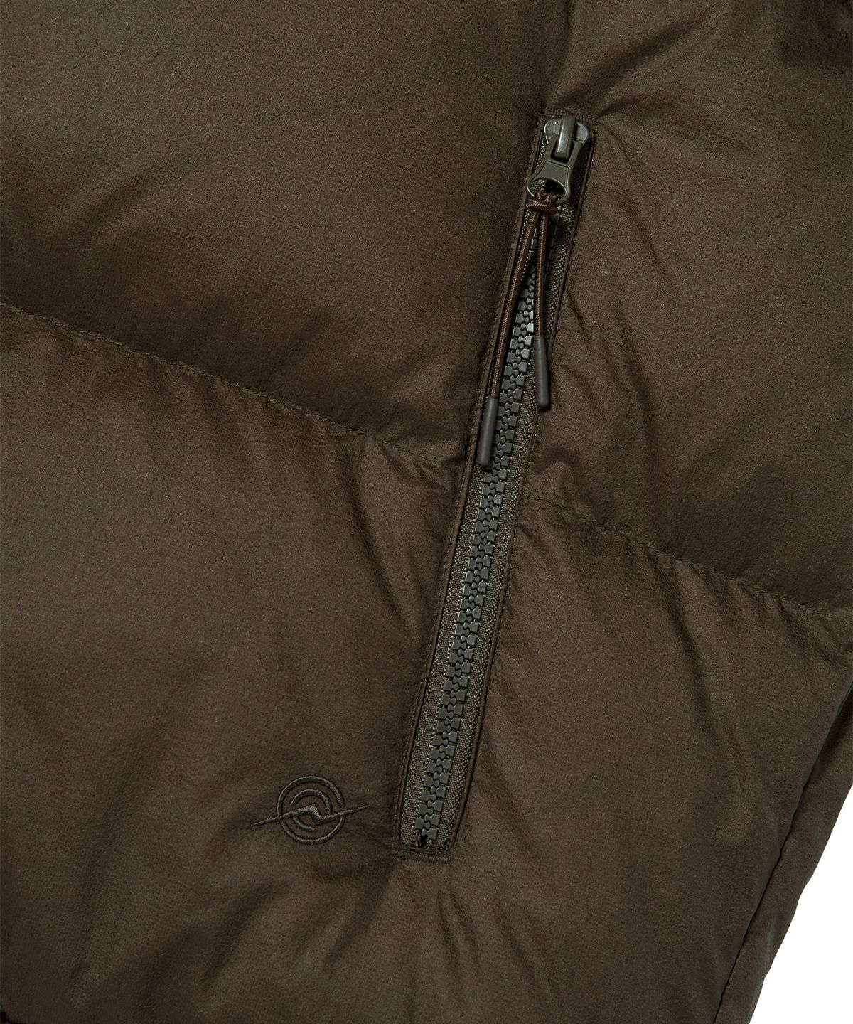 칼라파타르(KALAPATTHAR) POCKET LOGO DUCK DOWN SHORT PADDED JACKET - BROWN