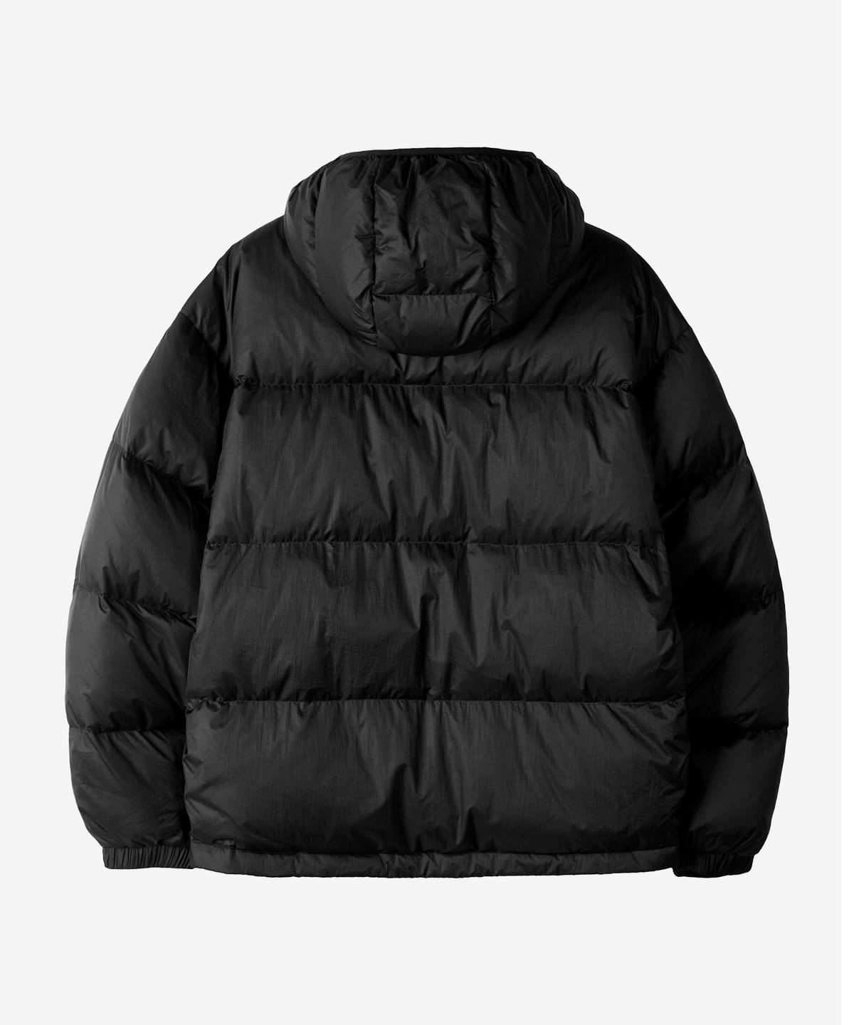 칼라파타르(KALAPATTHAR) POCKET LOGO DUCK DOWN SHORT PADDED JACKET - BLACK