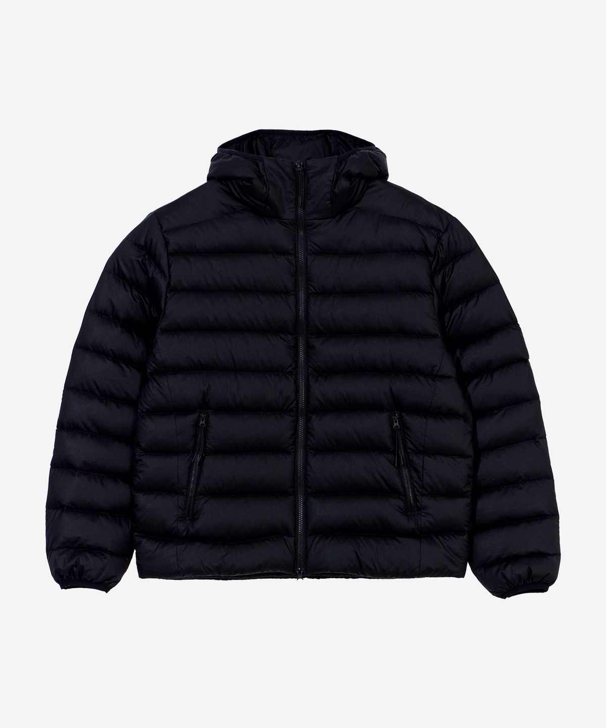 칼라파타르(KALAPATTHAR) BACK LOGO DUCK DOWN LIGHTWEIGHT PADDED JACKET -BLACK