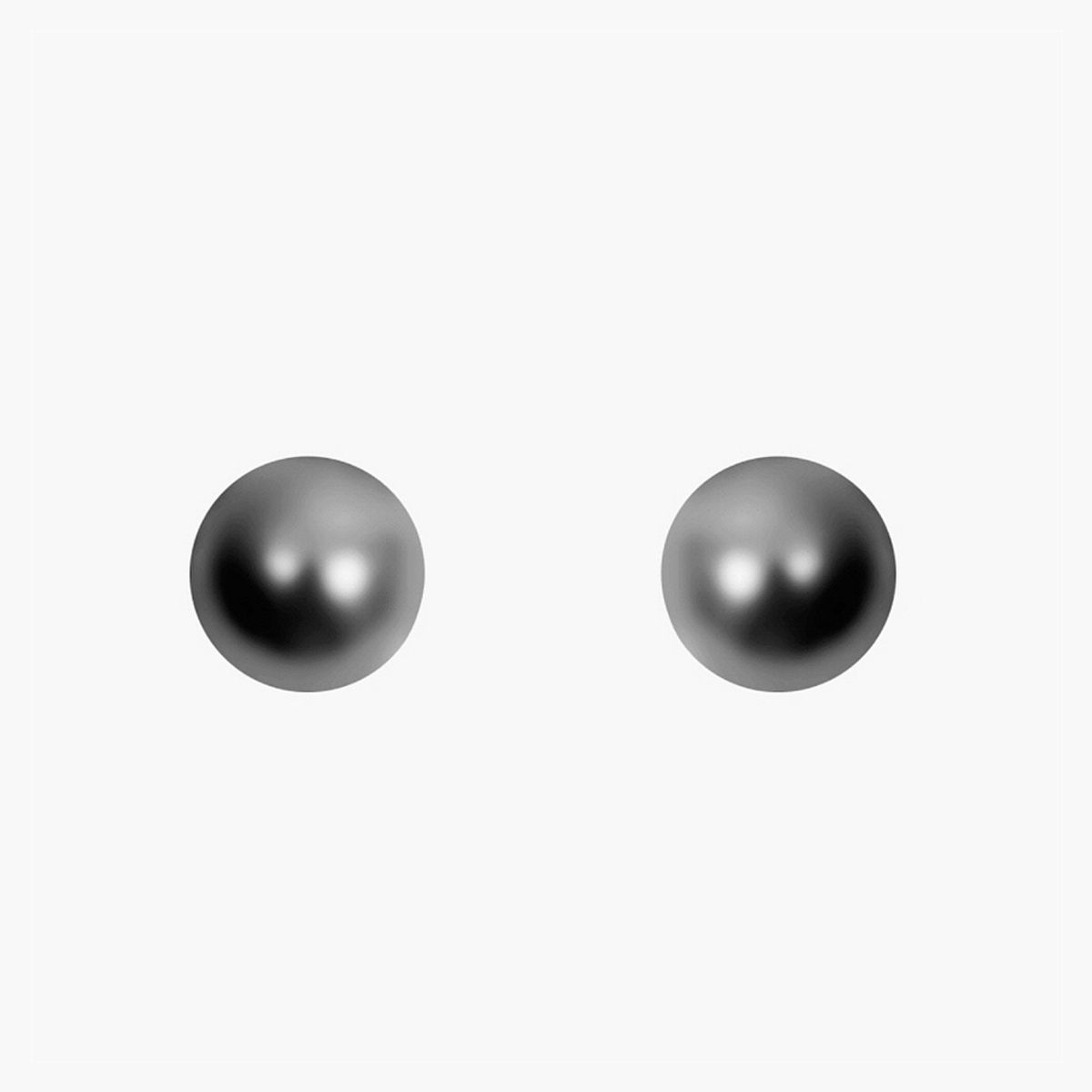 모노그래프(MONOGRAPH) 리얼 블랙 귀걸이 실버 925 MGERS272 Silver Plated