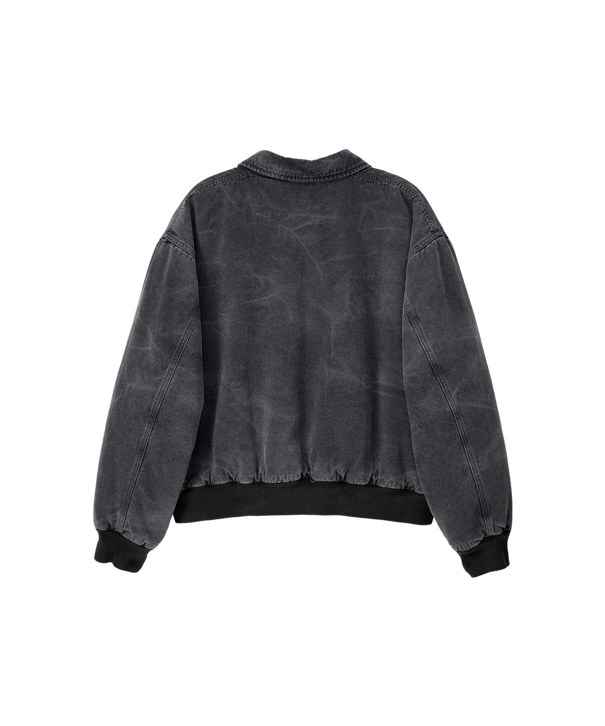 노앙(NOHANT) WASHED SHEARLING COLLAR BLOUSON CHARCOAL