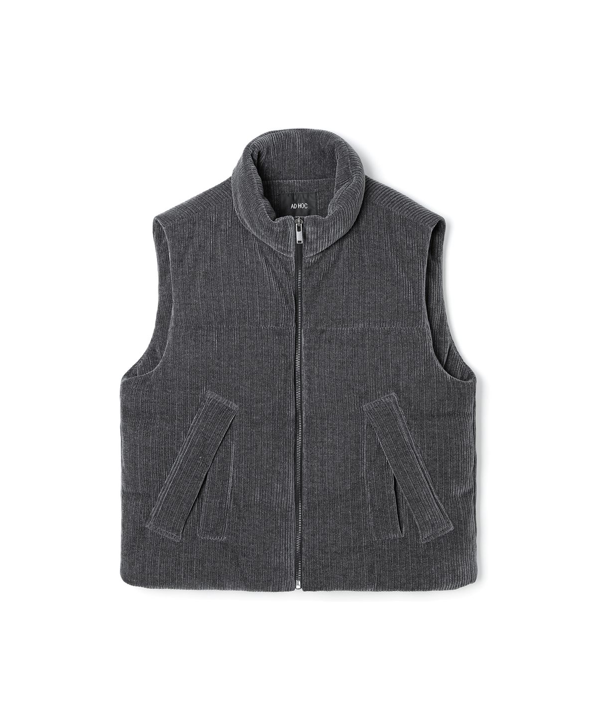 애드호크(ADHOC) 남성 코듀로이 패딩 베스트 (DK-GREY) (HBAVE20)