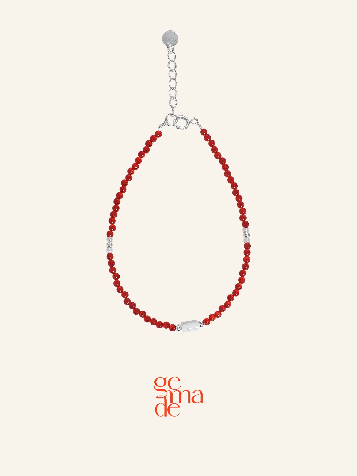 제마드(GEMADE) Red cats bracelet #B044