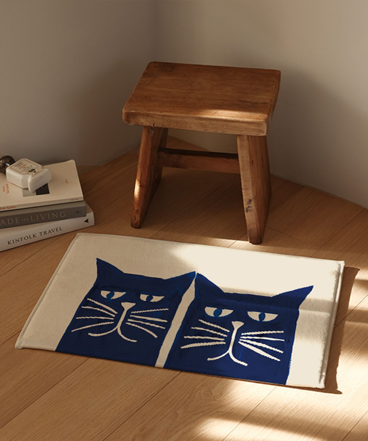 뚜누(TOUNOU) 낸시 맥키 작가, Two blue cats 발매트
