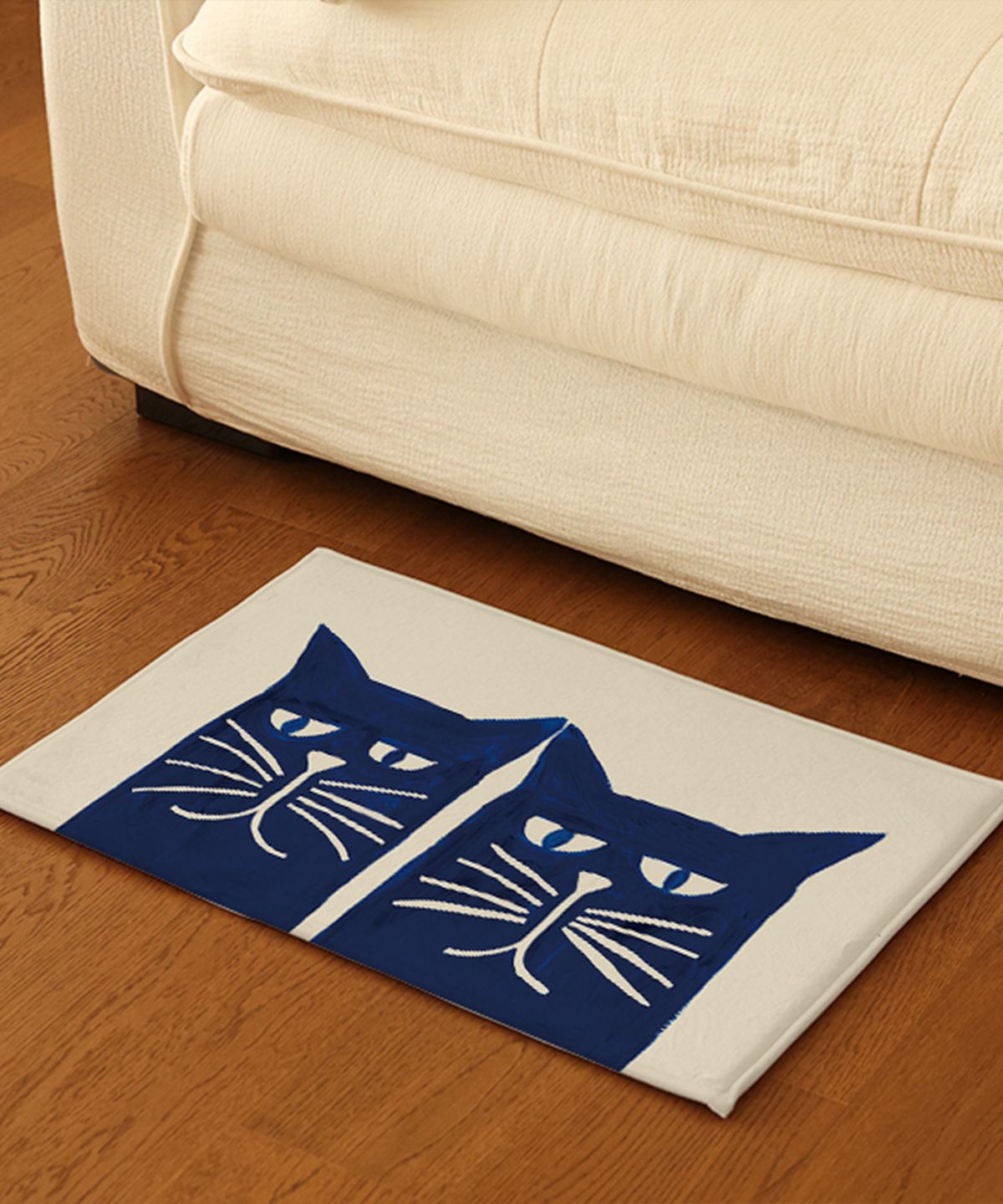 뚜누(TOUNOU) 낸시 맥키 작가, Two blue cats 발매트