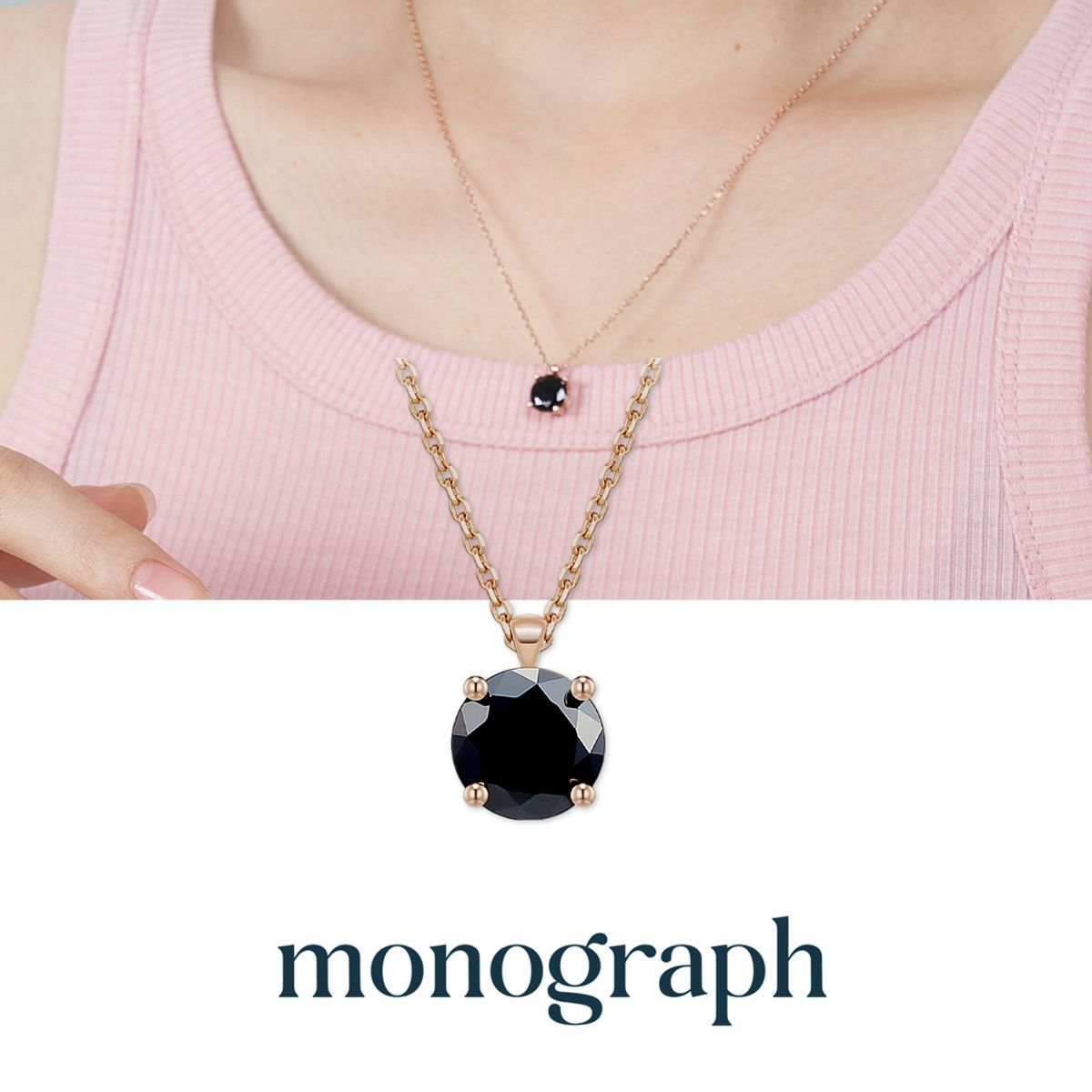 모노그래프(MONOGRAPH) 루시 목걸이 MGNL0296 14K Gold Plated