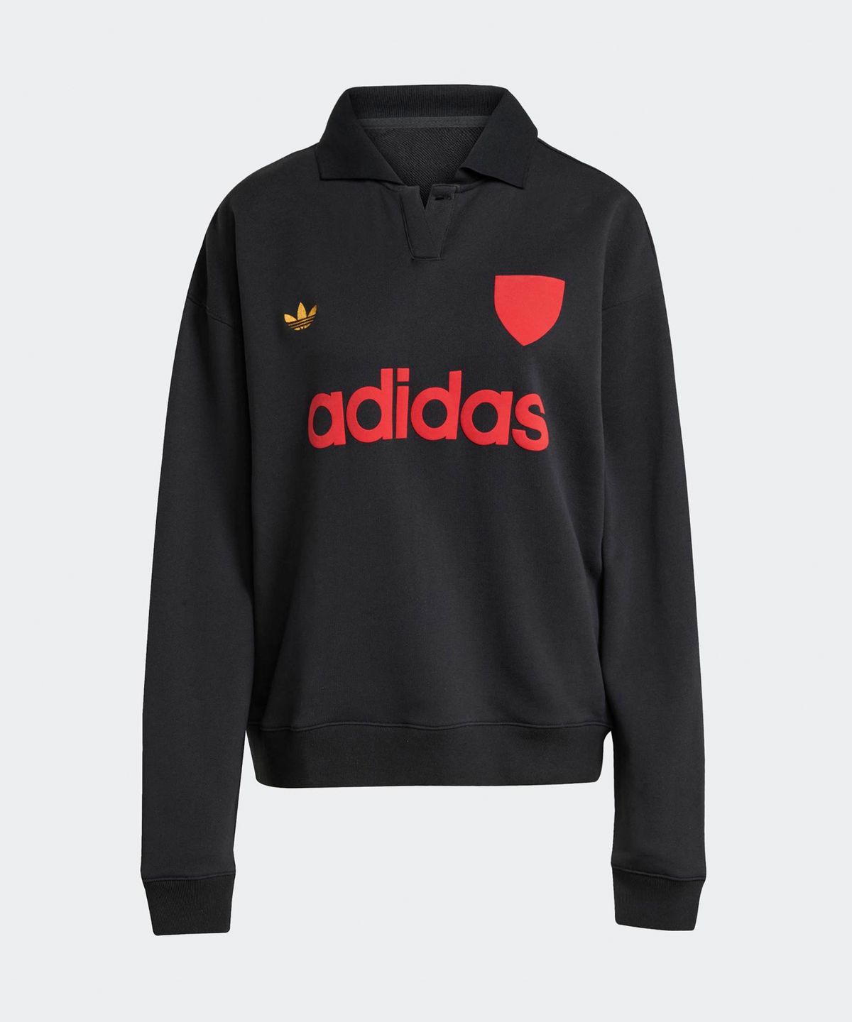 아디다스(ADIDAS) 그래픽 풋볼 스웨트셔츠 - 블랙 / JY3527