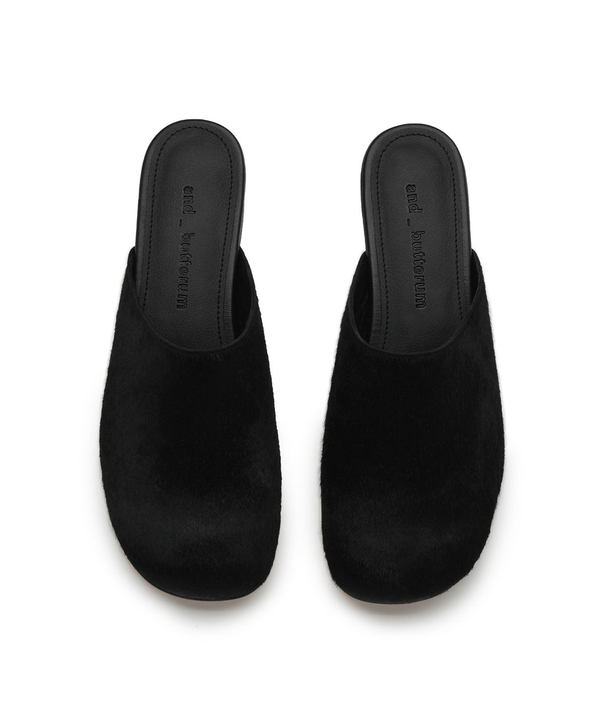 앤버터럼(ANDBUTTERUM) Cuddly_Mule_Black fur(BF5CPU01BH)