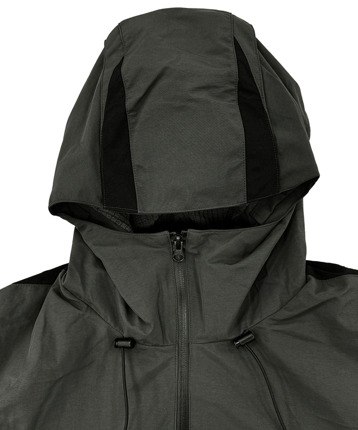 그레일즈(GRAILZ) TECHNICAL PLEATS SHELL JACKET [CHARCOAL]