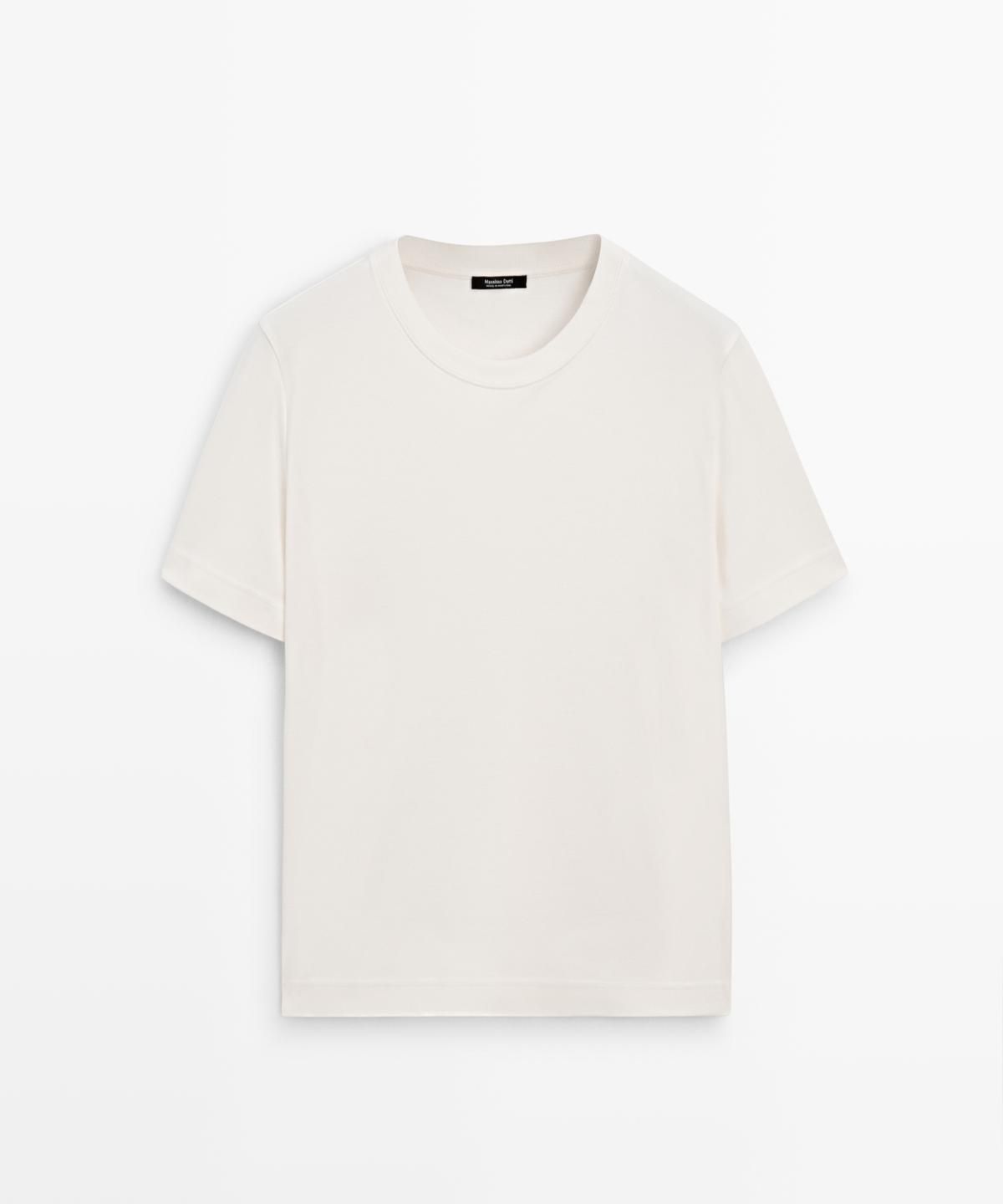 마시모두띠(MASSIMO DUTTI) 인터록 반팔 티셔츠
