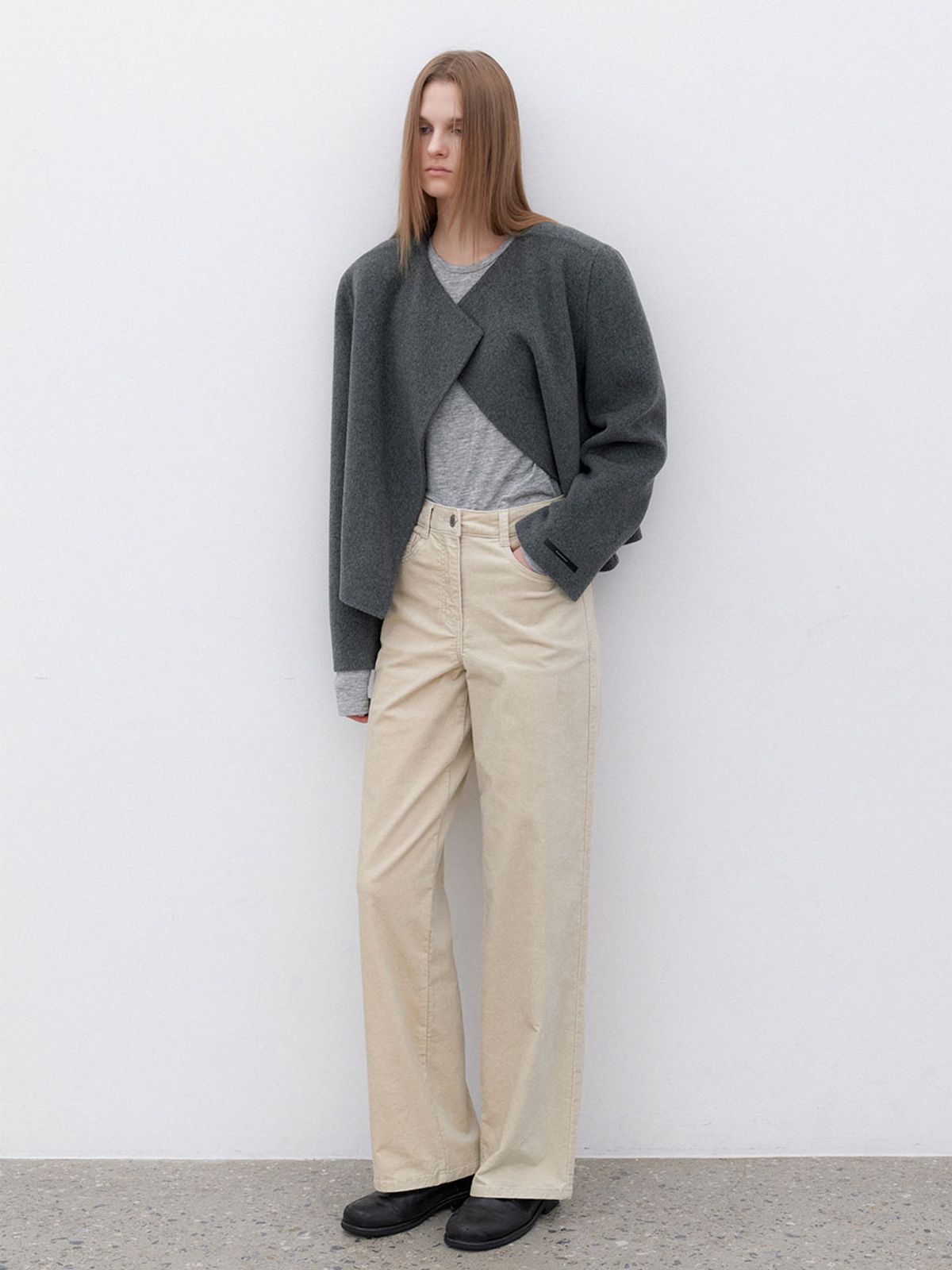 아틀리에 나인(ATELIER NAIN) (PT-5726)ESEENTIAL WARM STRAIGHT PANTS