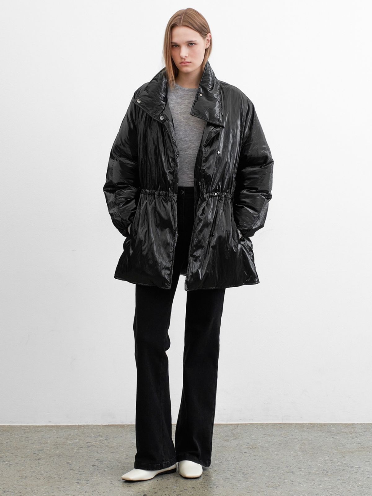 아틀리에 나인(ATELIER NAIN) (JP-584)HI-GLOSSY PADDED JUMPER
