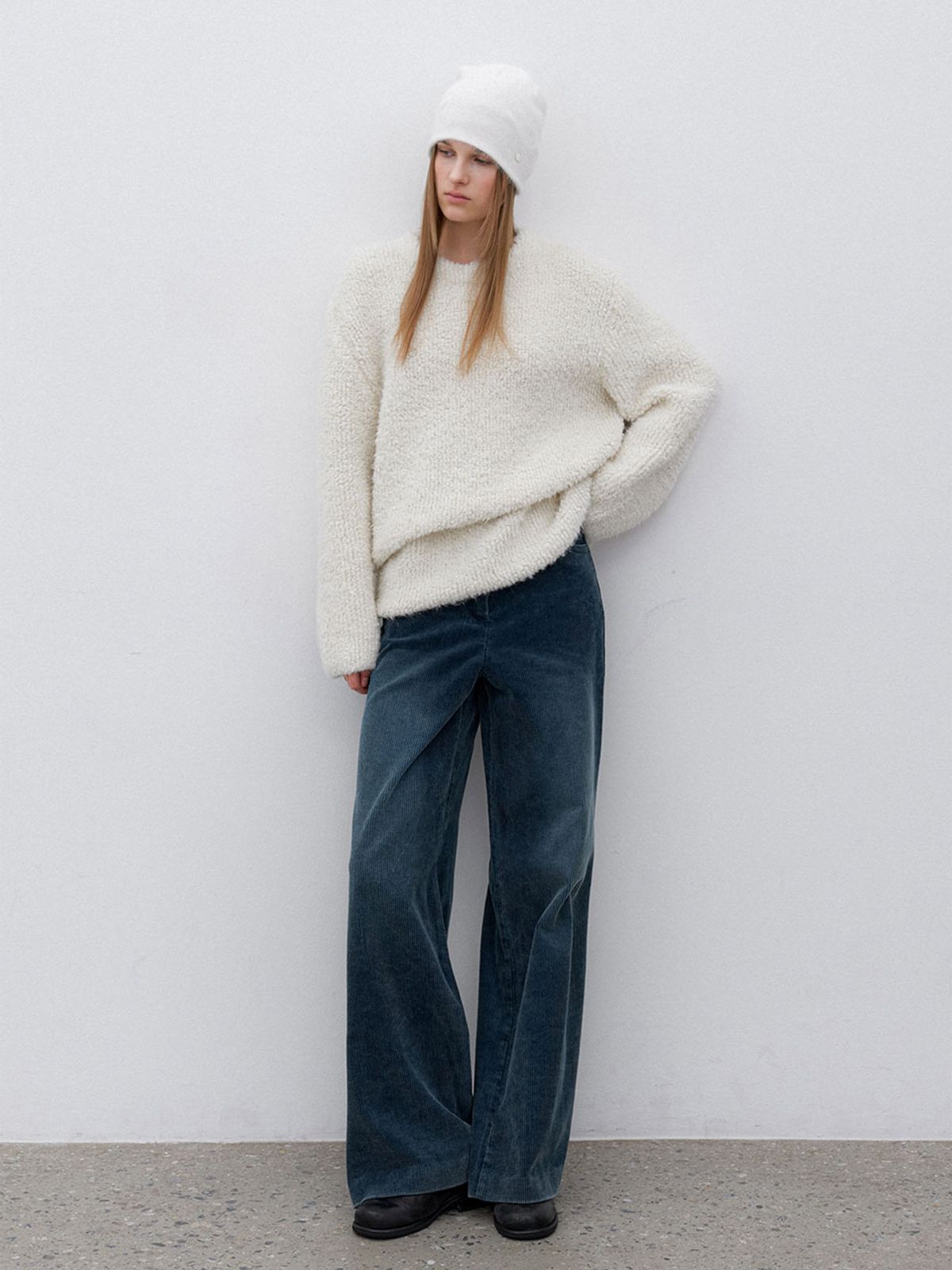 아틀리에 나인(ATELIER NAIN) (PT-5724) HIGH WAIST SOFT WASHING CODUROY PANTS
