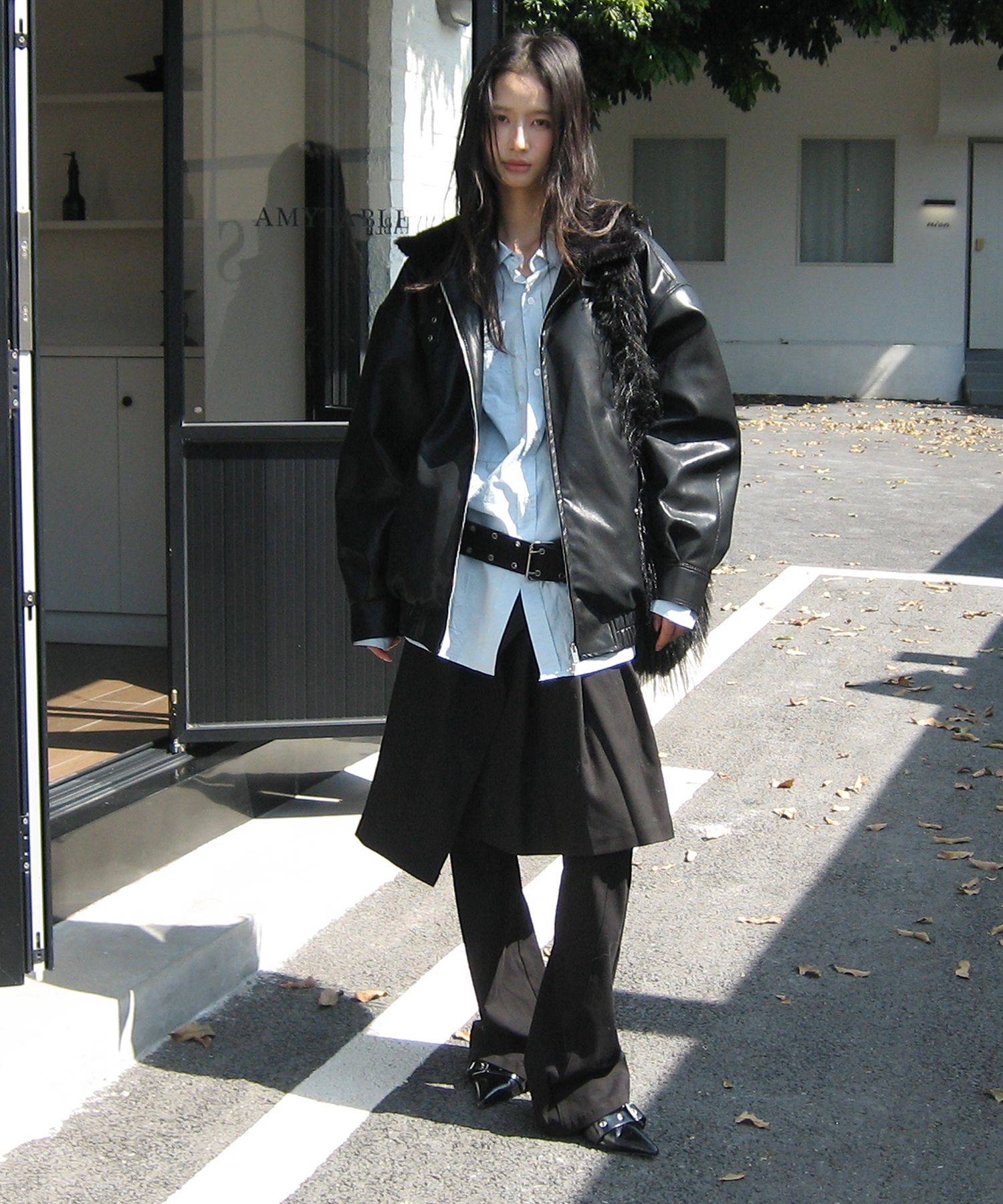 MUSINSA公式 | PLACE STUDIO ヴィンテージハイネックバックルオーバー