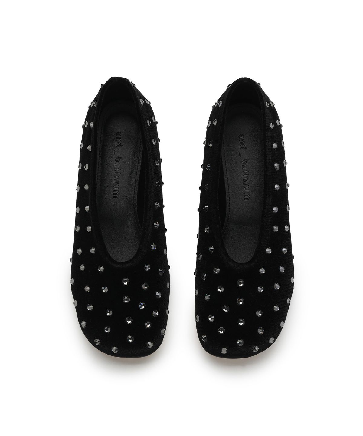앤버터럼(ANDBUTTERUM) Garnet_Flat_Velvet Black(BF5CPF03BK)
