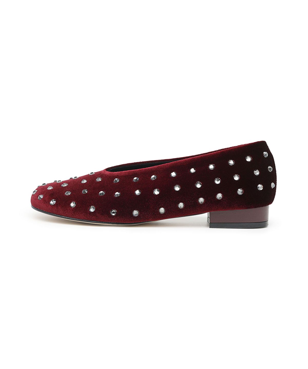 앤버터럼(ANDBUTTERUM) Garnet_Flat_Velvet Wine(BF5CPF03WN)