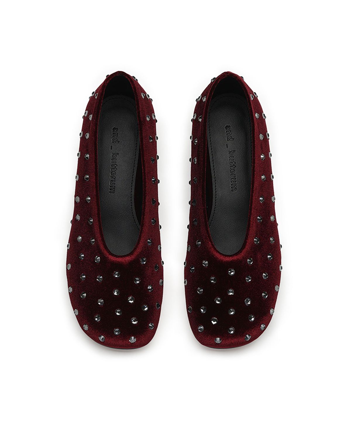 앤버터럼(ANDBUTTERUM) Garnet_Flat_Velvet Wine(BF5CPF03WN)