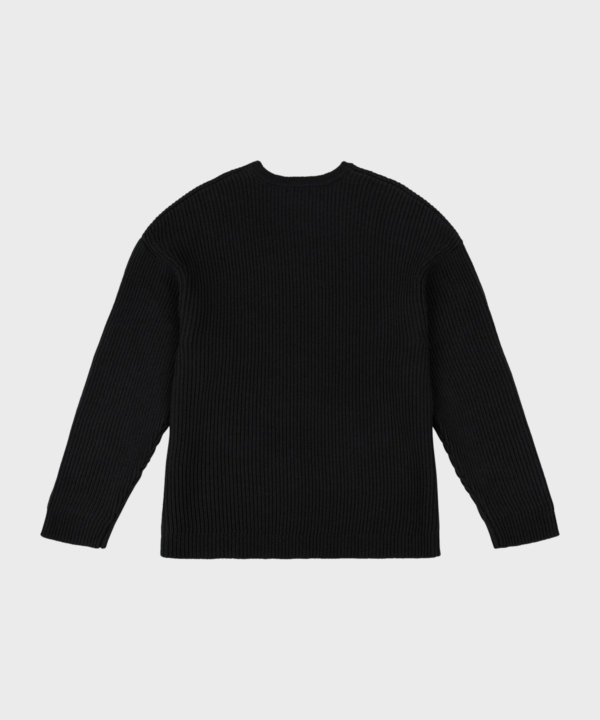 엔타이어 스튜디오(ENTIRE STUDIOS) (U) 오버사이즈 니트 크루넥 블랙 OVERSIZE KNIT CREWNECK BLACK
