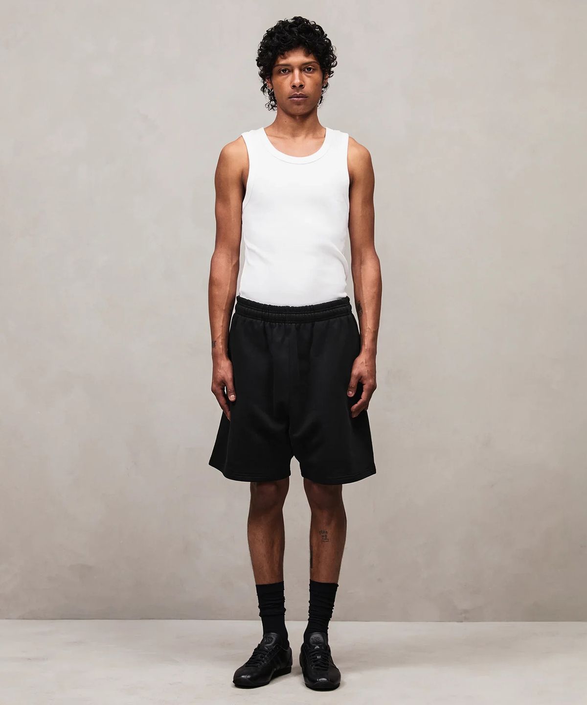 엔타이어 스튜디오(ENTIRE STUDIOS) (U) 스탠다드 스웨트 쇼츠 블랙 STANDARD SWEATSHORT BLACK