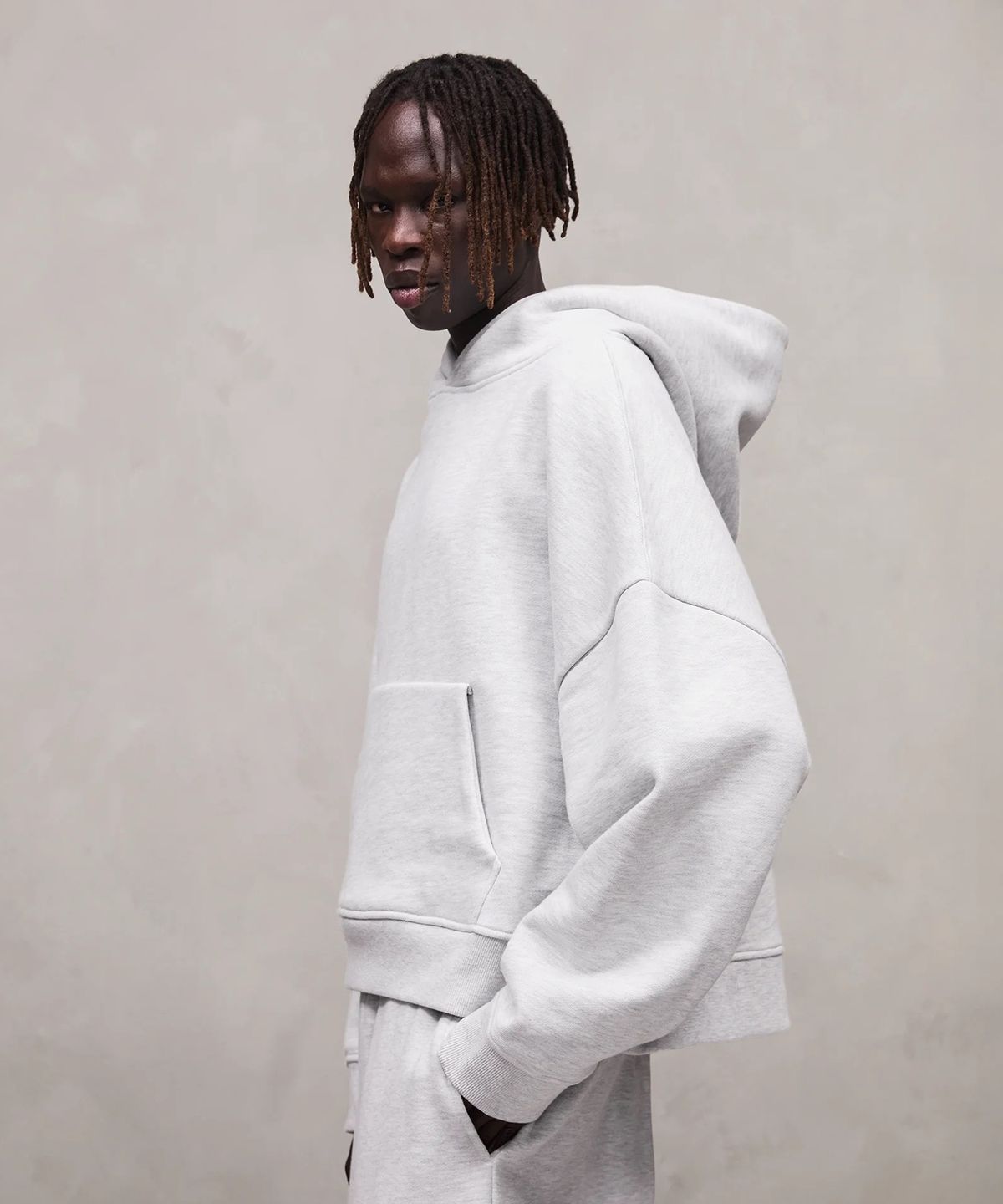 엔타이어 스튜디오(ENTIRE STUDIOS) (U) 헤비 후디 헤더 그레이 HEAVY HOOD HEATHER GREY