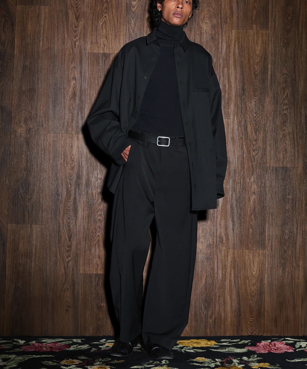 엔타이어 스튜디오(ENTIRE STUDIOS) (U) 자이언트 셔츠 블랙 GIANT SHIRT BLACK