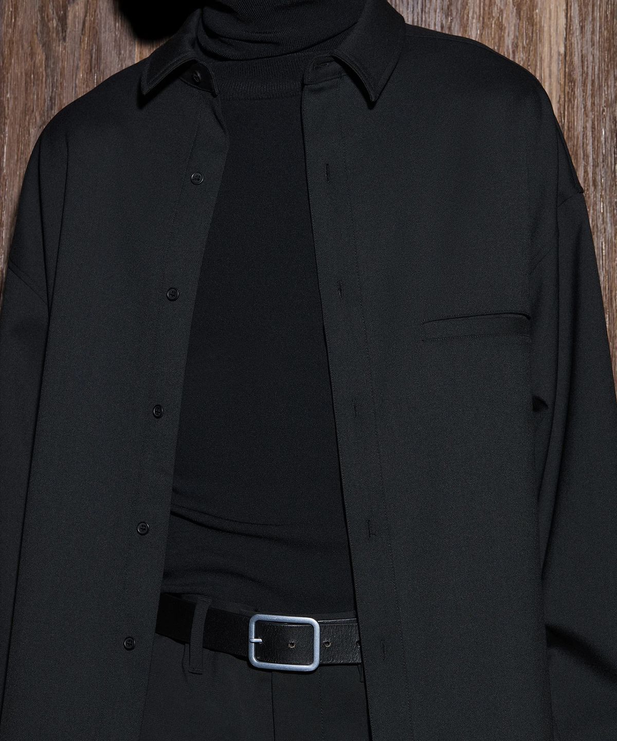 엔타이어 스튜디오(ENTIRE STUDIOS) (U) 자이언트 셔츠 블랙 GIANT SHIRT BLACK