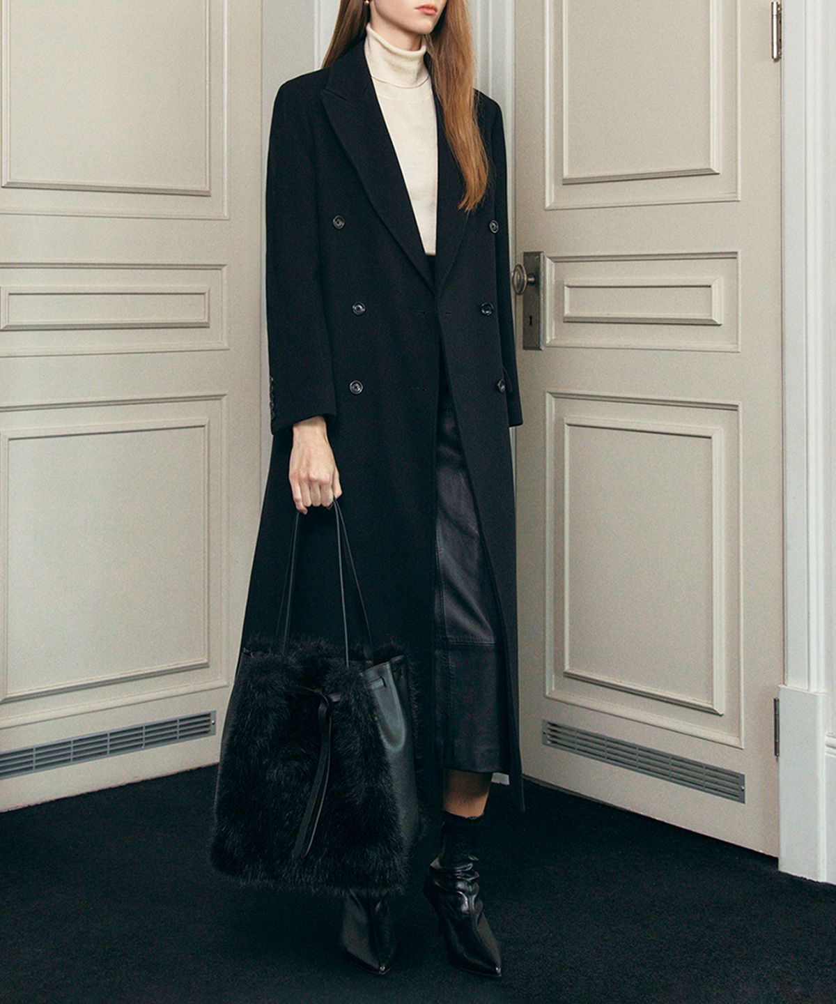 끌라베(CLAVE) 하퍼 블랙 토트백 (HARPER Black Tote Bag)