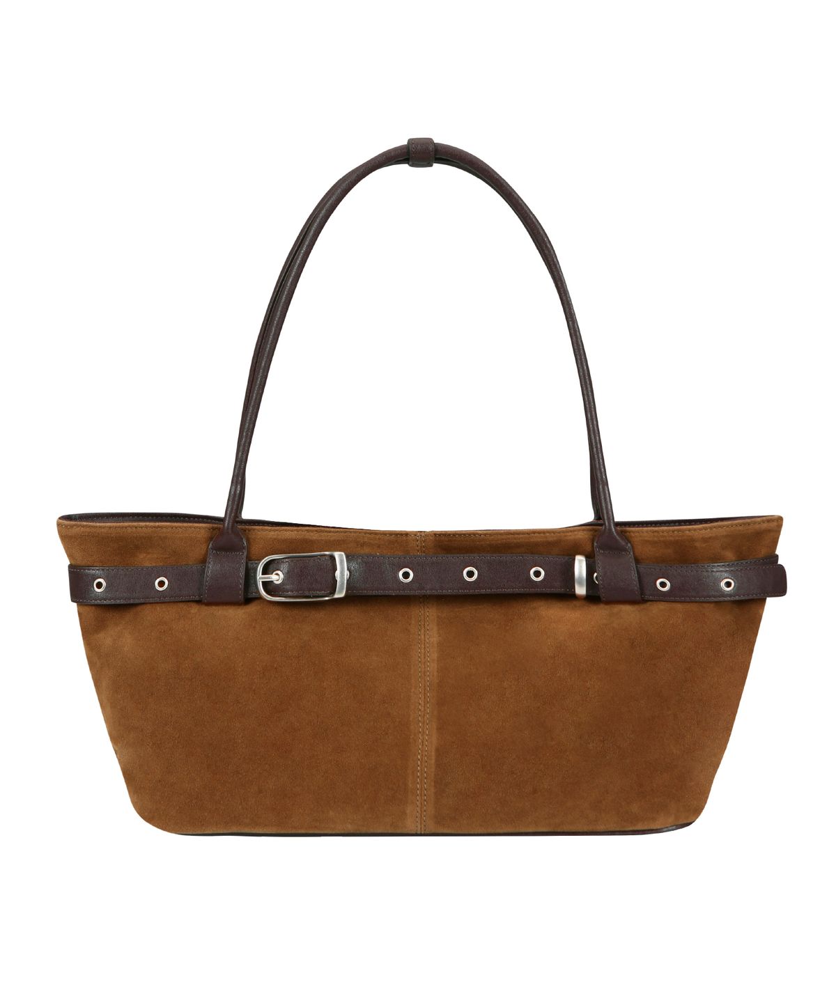 여밈(YEOMIM) belted boat bag (suede camel)