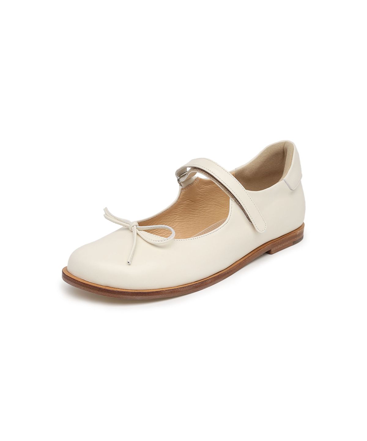 앤버터럼(ANDBUTTERUM) Leaf_Mary Jane_Ivory(BF5CPJ06IV)
