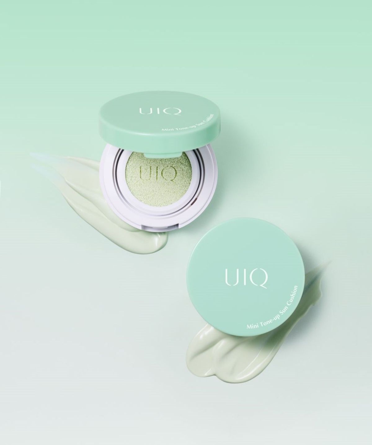 유이크(UIQ) [SET] 바이옴 레미디 미니 톤업 선쿠션 그린 + 톤업 선크림 그린 20ml 기획세트