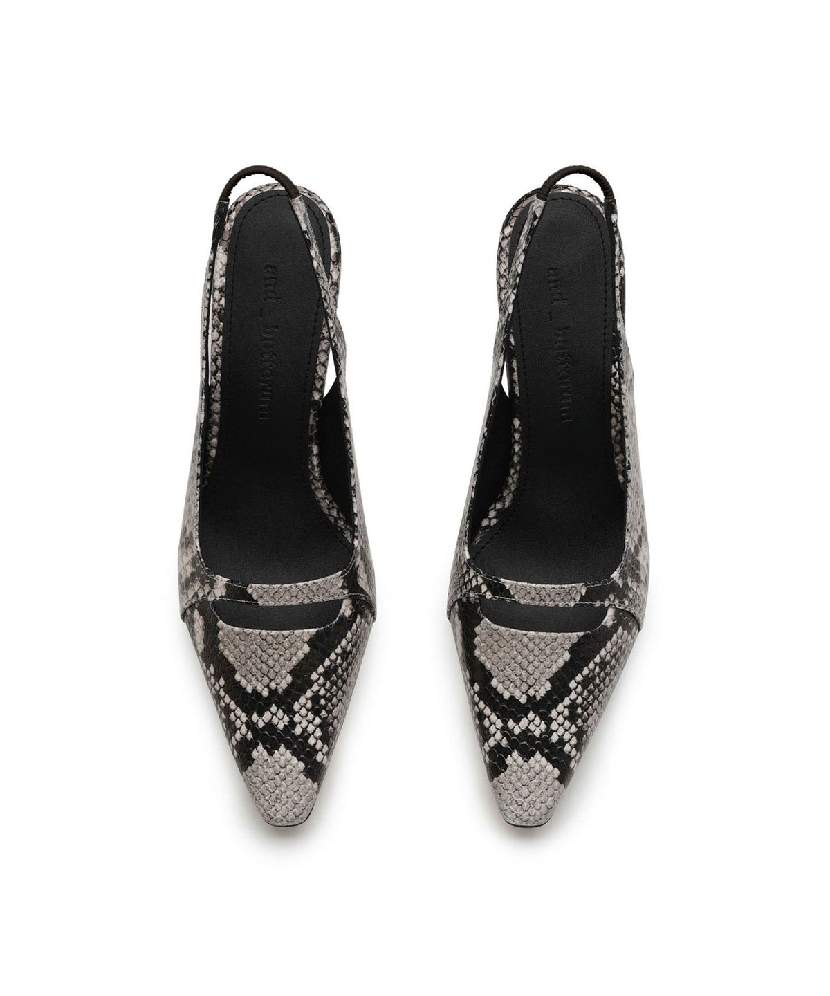 앤버터럼(ANDBUTTERUM) Canyon_Slingback_Skin Python(BF5APB14PY)