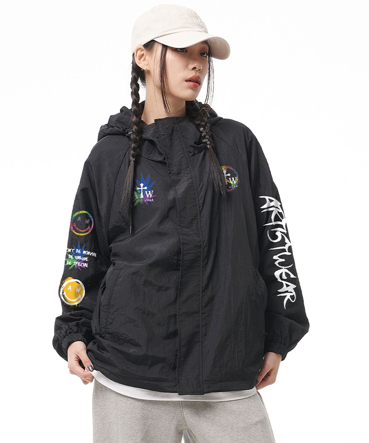 아티스트웨어(ARTISTWEAR) [ATW] 디퍼런트 후드 바람막이