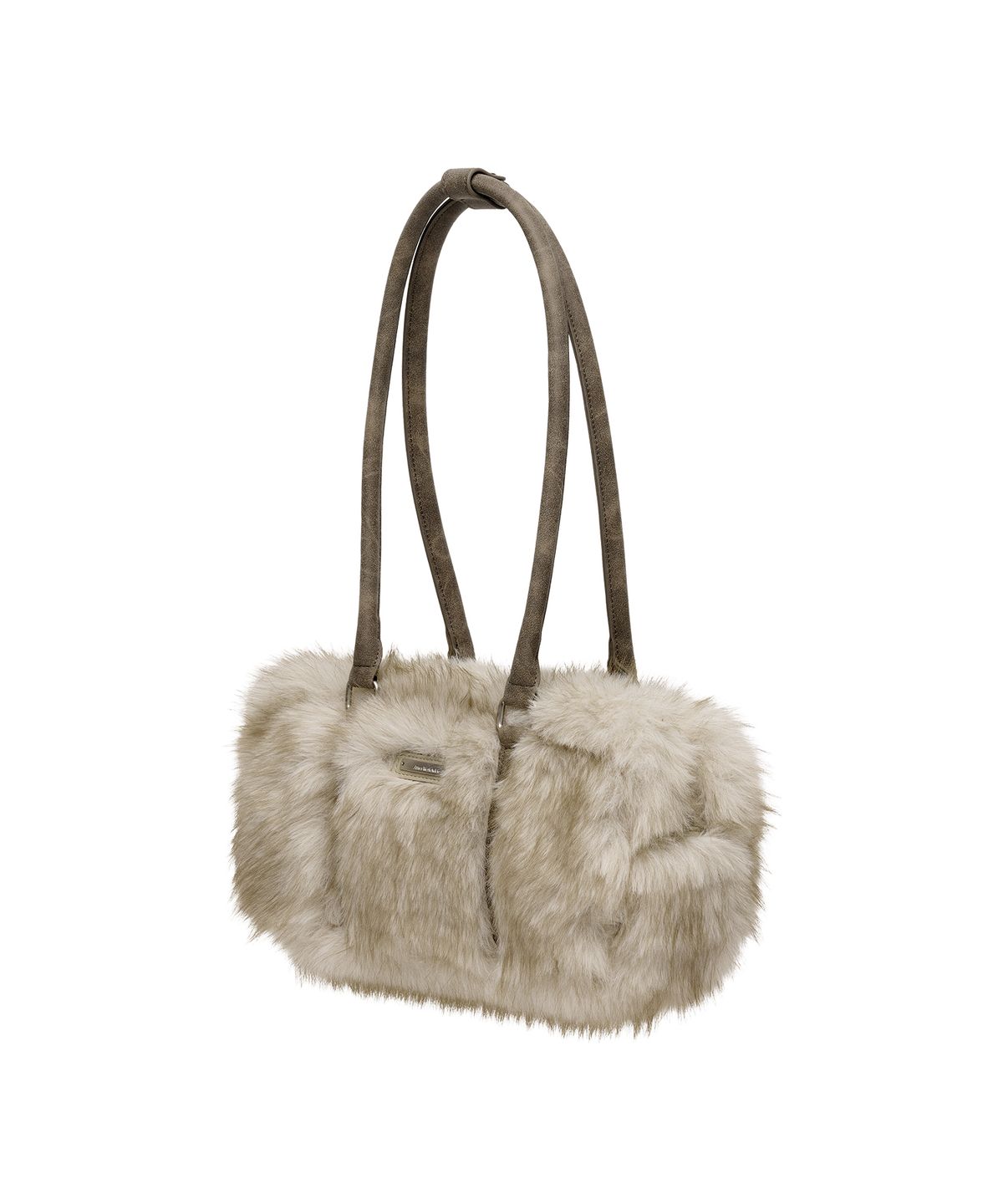 아메스 월드와이드(AMES-WORLDWIDE) AMES FUR SHOULDER BAG IVORY