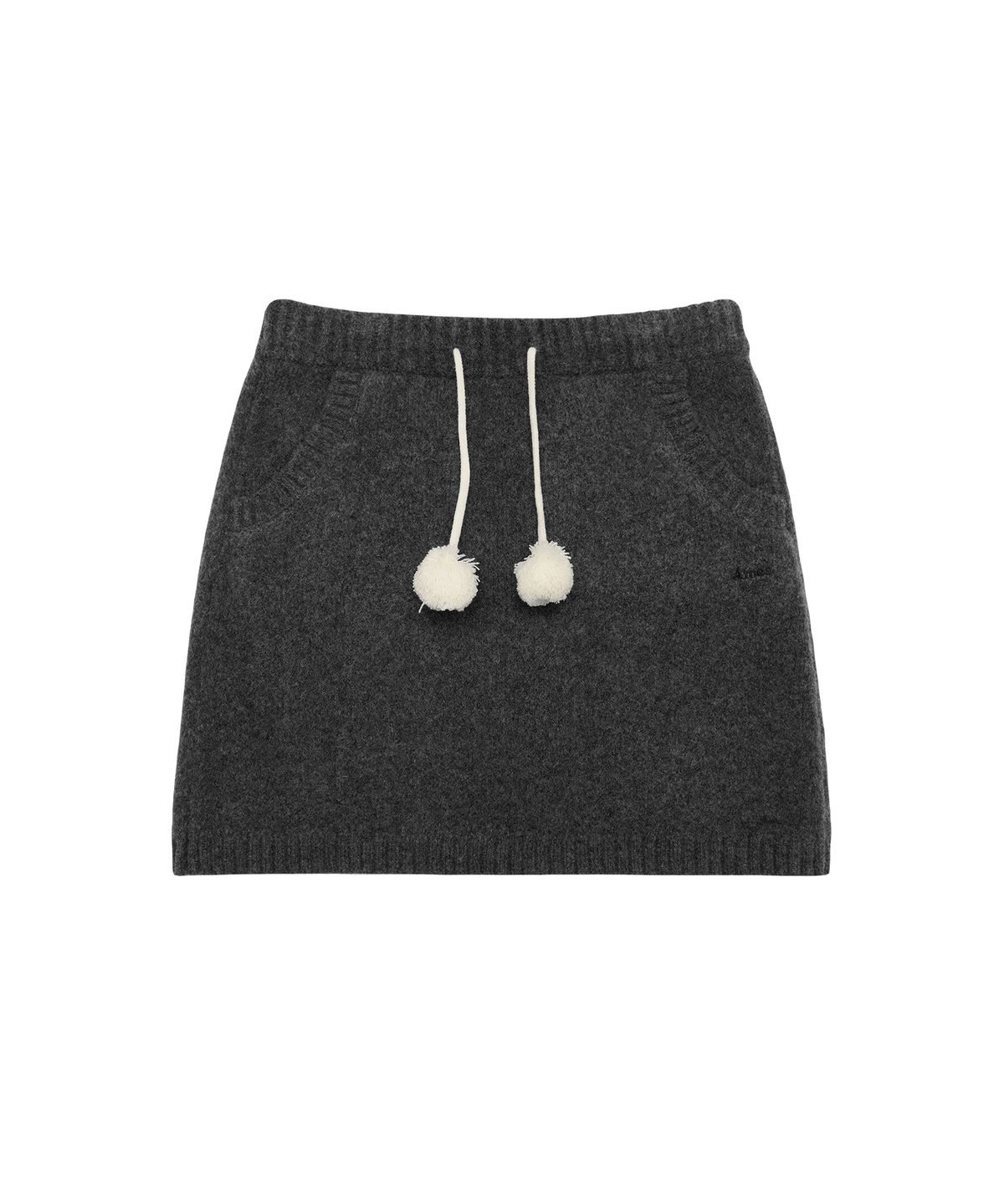 아메스 월드와이드(AMES-WORLDWIDE) KNIT MINI SKIRT CHARCOAL