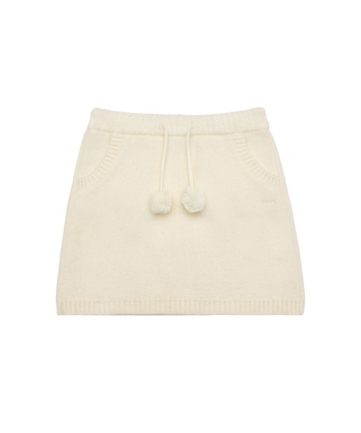 아메스 월드와이드(AMES-WORLDWIDE) KNIT MINI SKIRT CREAM