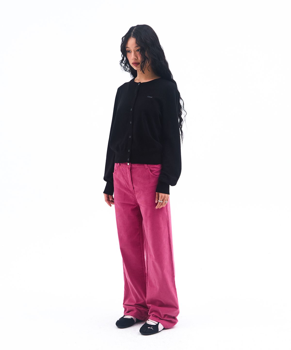 아메스 월드와이드(AMES-WORLDWIDE) CORDUROY EASY PANTS PINK