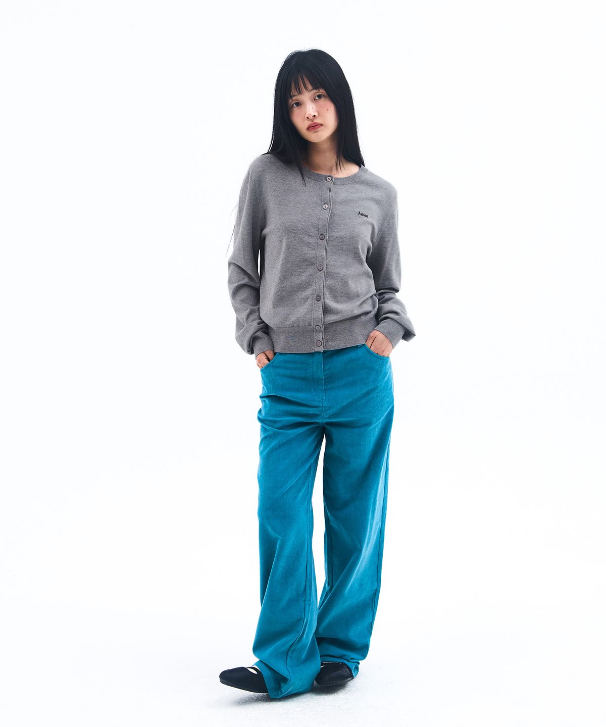 아메스 월드와이드(AMES-WORLDWIDE) CORDUROY EASY PANTS BLUE