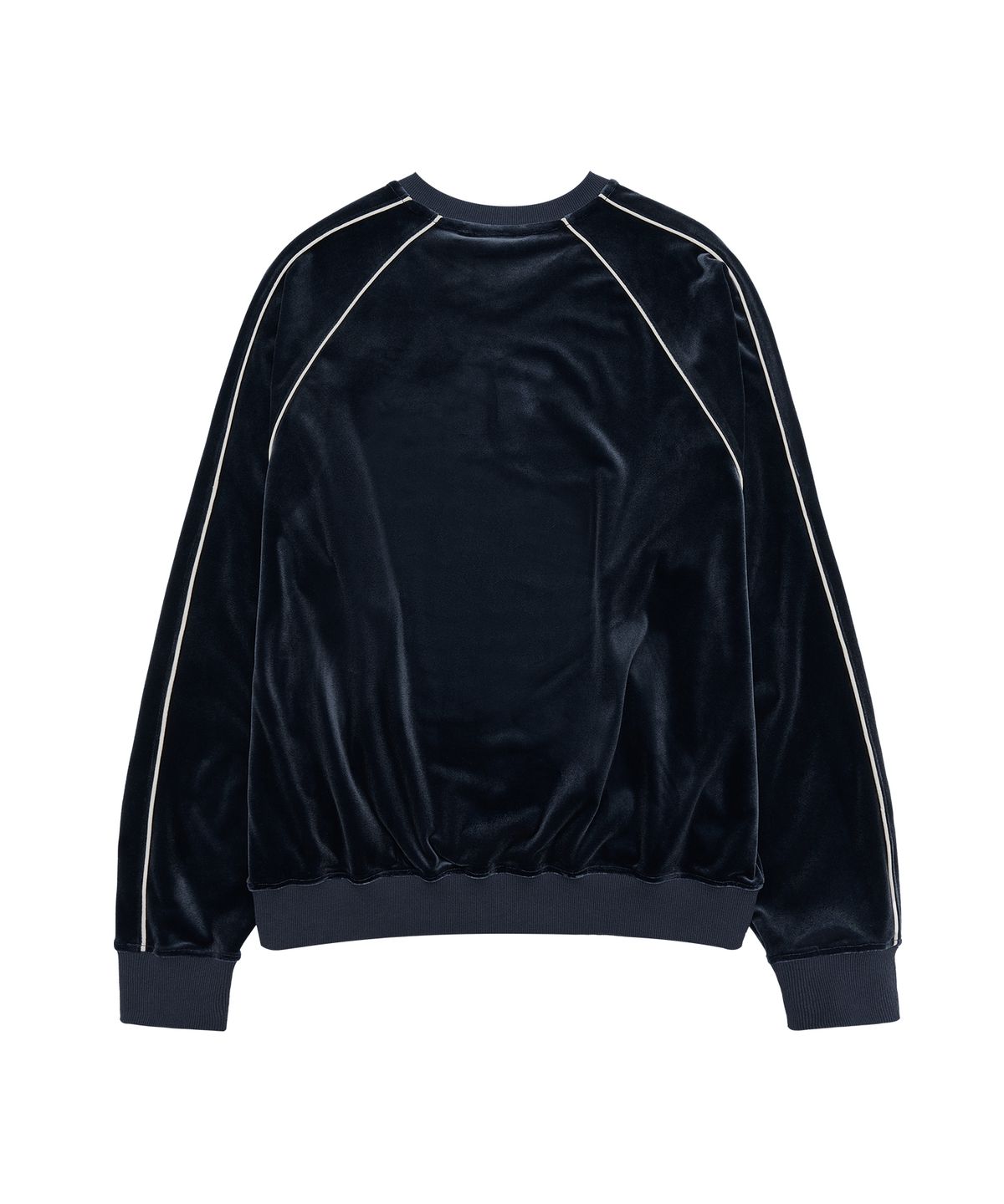 아메스 월드와이드(AMES-WORLDWIDE) V NECK VELOUR SWEATSHIRT NAVY