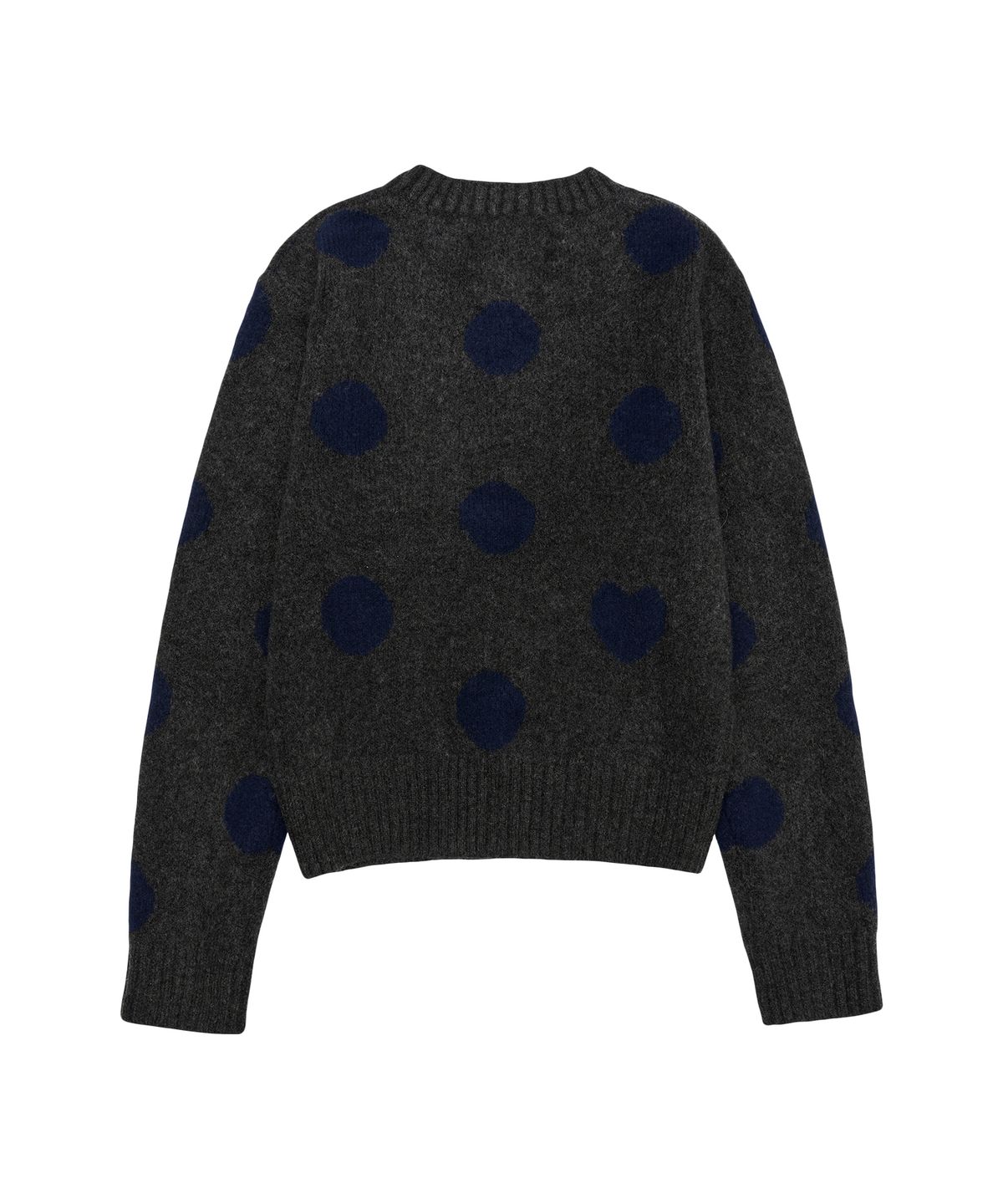아메스 월드와이드(AMES-WORLDWIDE) DOT PULLOVER KNIT CHARCOAL