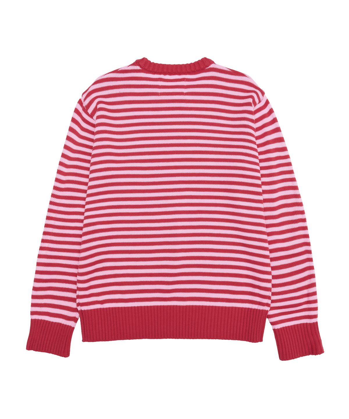아메스 월드와이드(AMES-WORLDWIDE) BASIC SMALL LOGO STRIPE KNIT RED