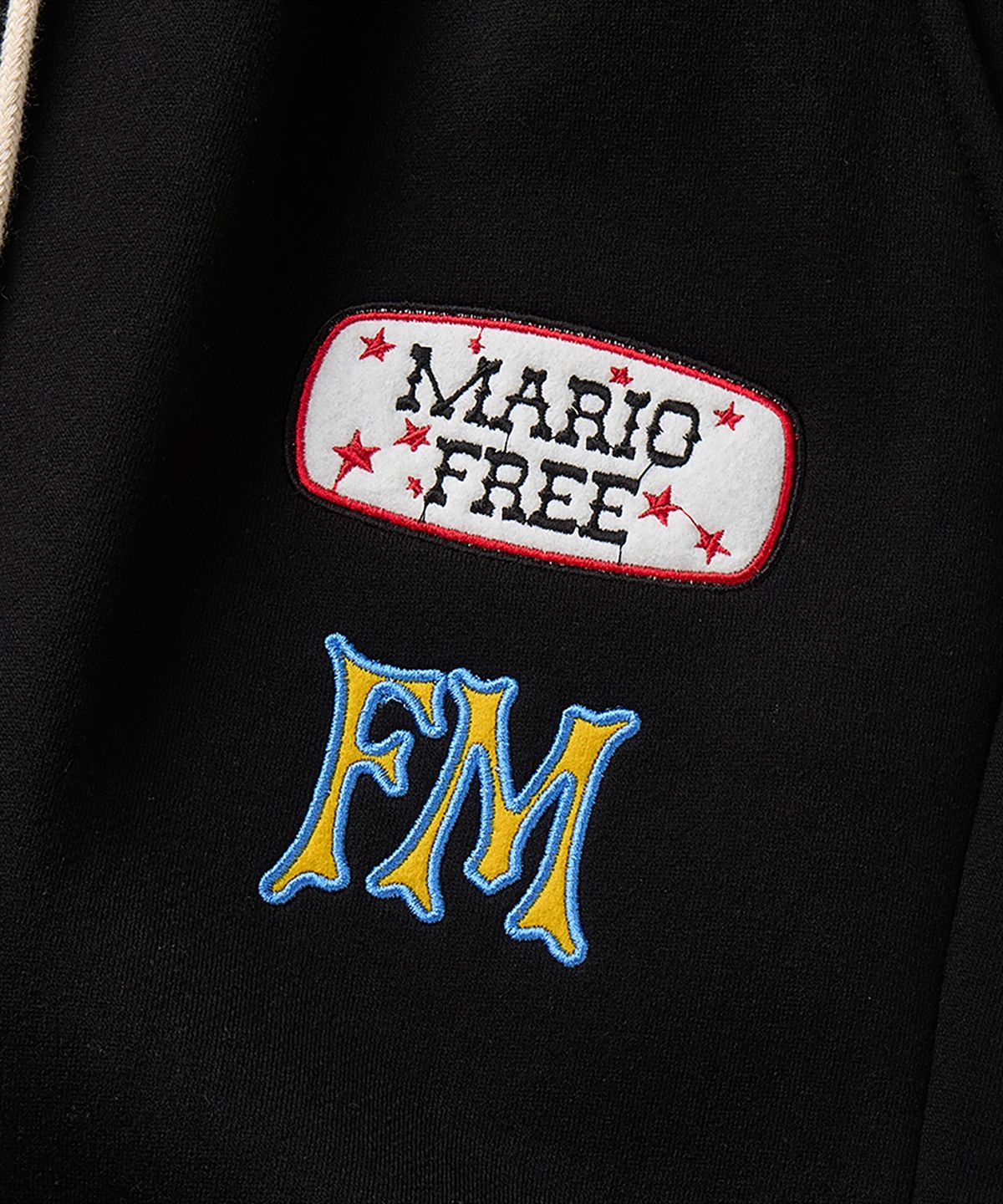 프리마리오(FREEMARIO) FMO 스타 와이드 트레이닝 팬츠 [블랙]
